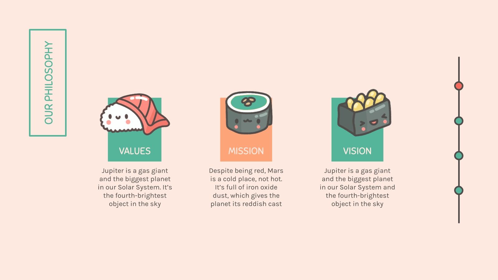 Kawaii Sushi Company Google Slides and PowerPoint Template
