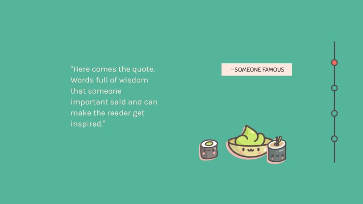 Kawaii Sushi Company presentation template