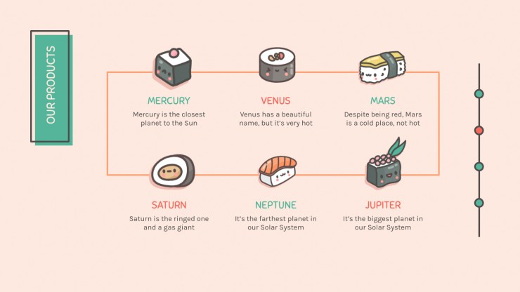 Kawaii Sushi Company presentation template