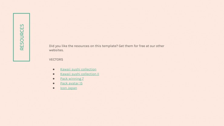 Kawaii Sushi Company presentation template