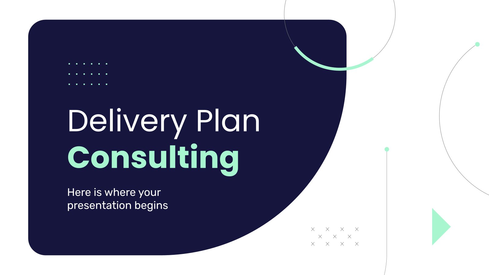 Delivery Plan Consulting presentation template 