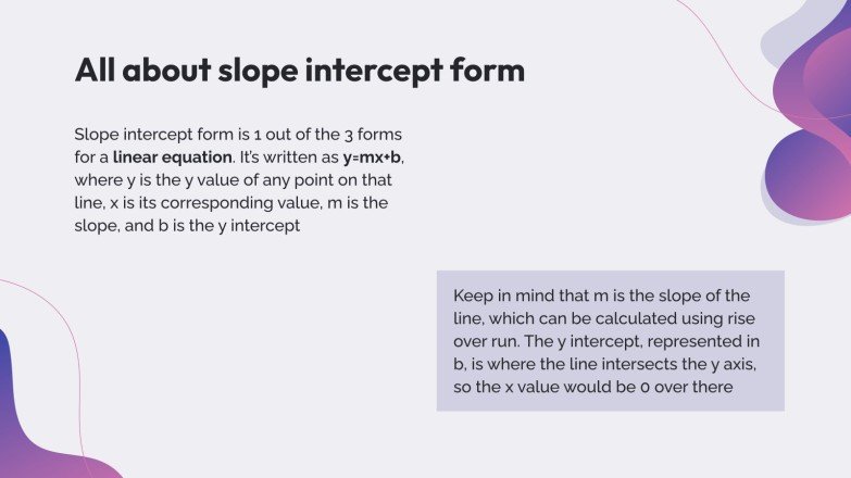 How to Convert Standard Form to Slope Intercept Form
