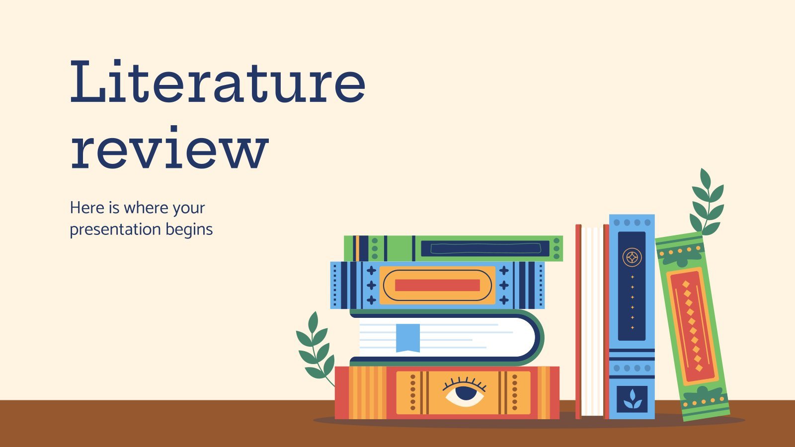 Literature Review presentation template 