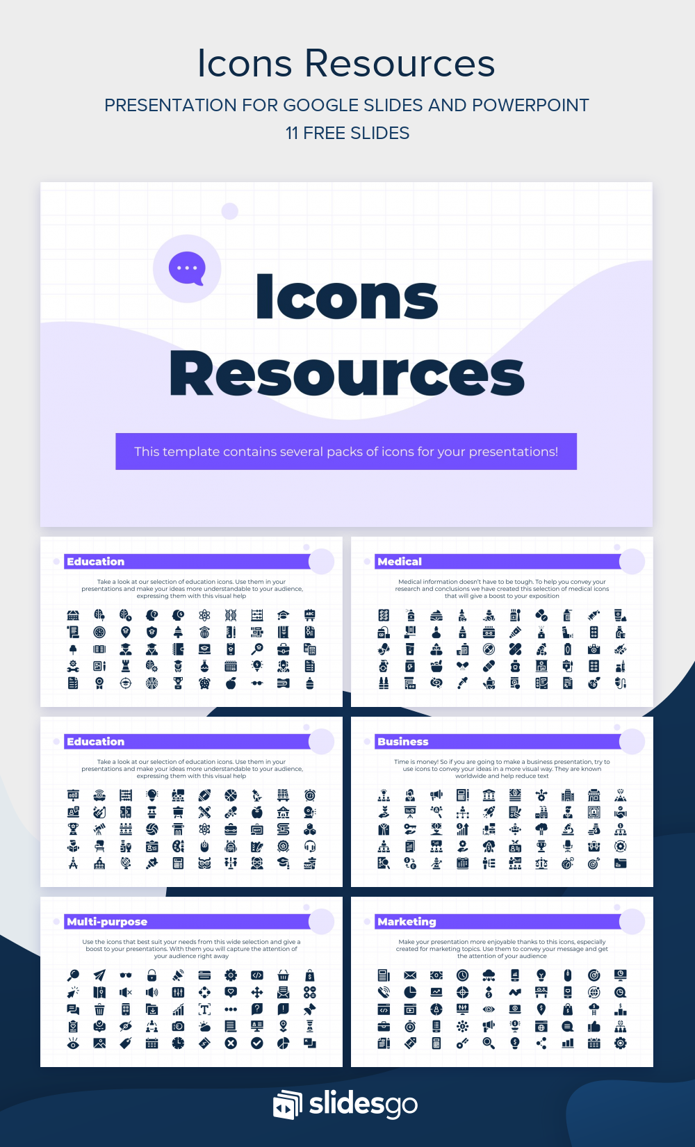 Icons Resources | Template for Google Slides & PowerPoint