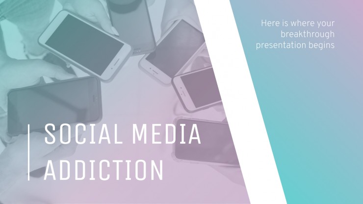 Plantilla de presentación Adicción a las redes sociales