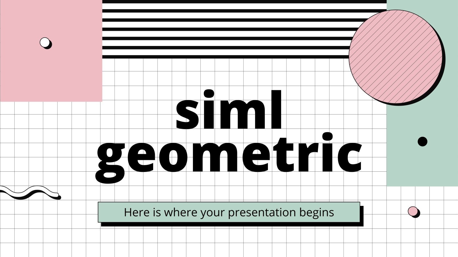 Siml Geometric presentation template 