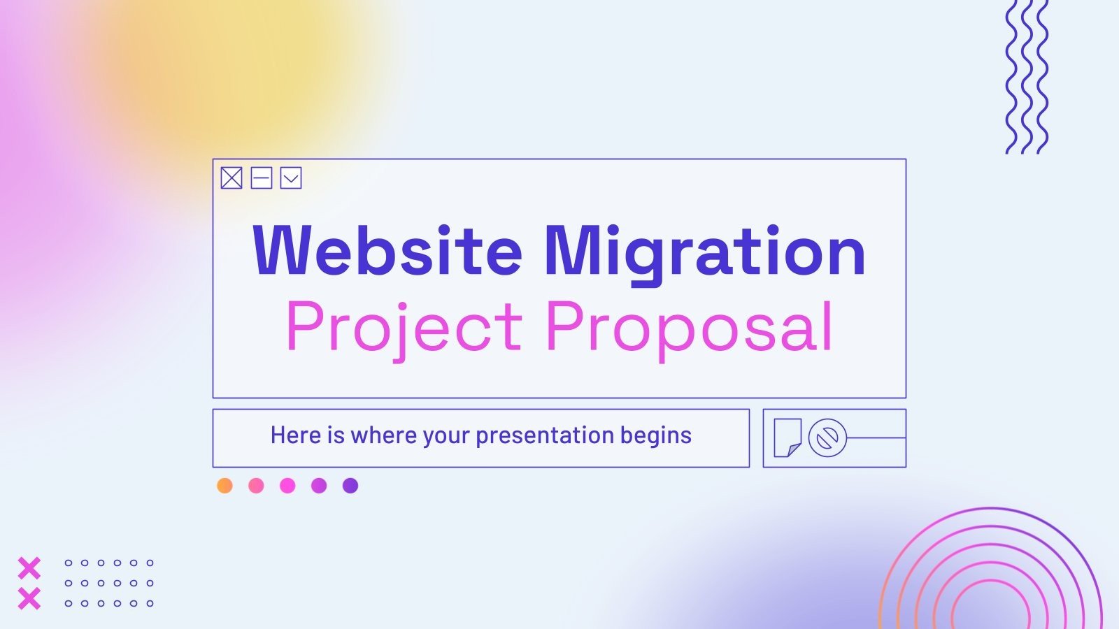 Proposition de projet de migration de site web Modèles de présentation