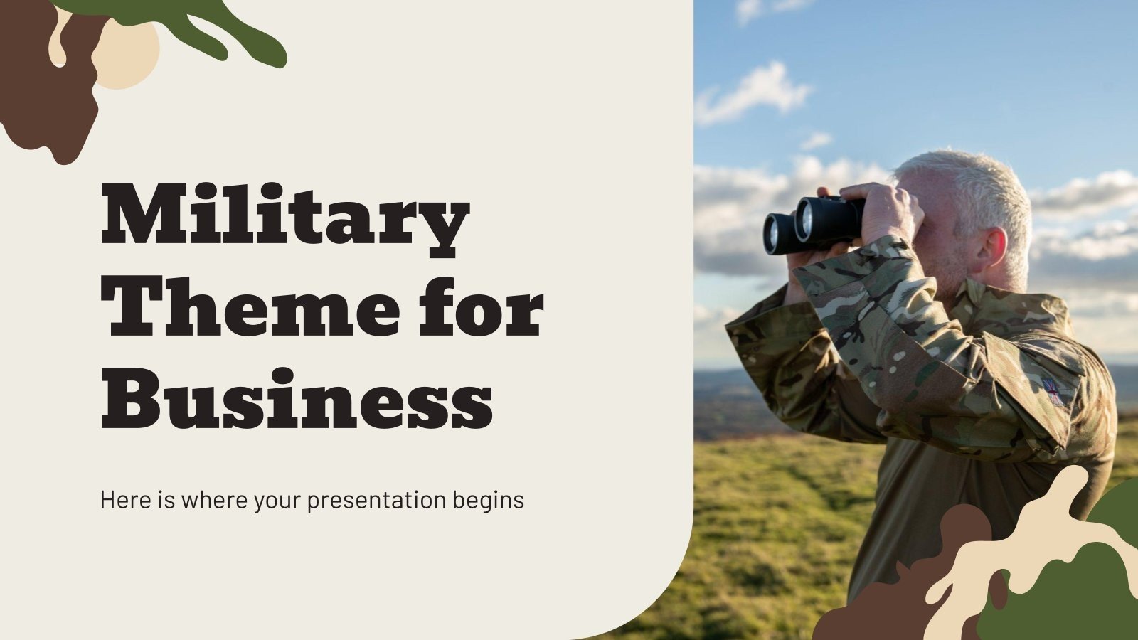 Plantillas gratis de Google Slides y PPT sobre el Ejército