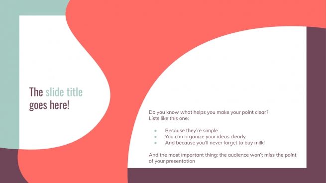 Organic Forms presentation template