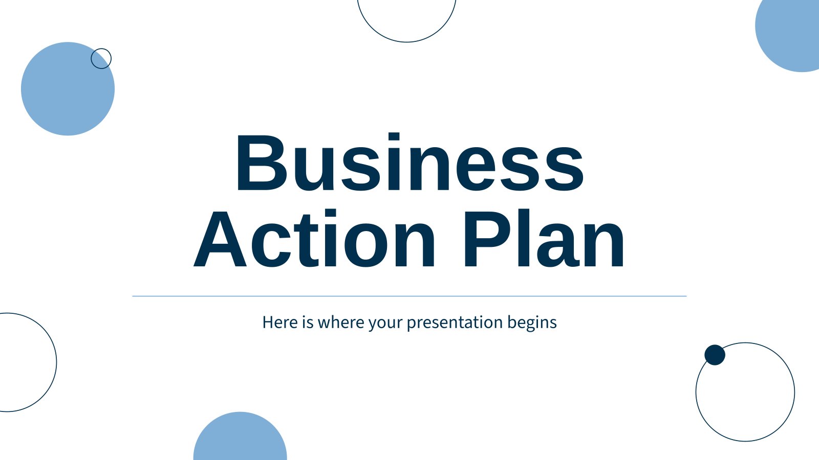 Business Action Plan presentation template 