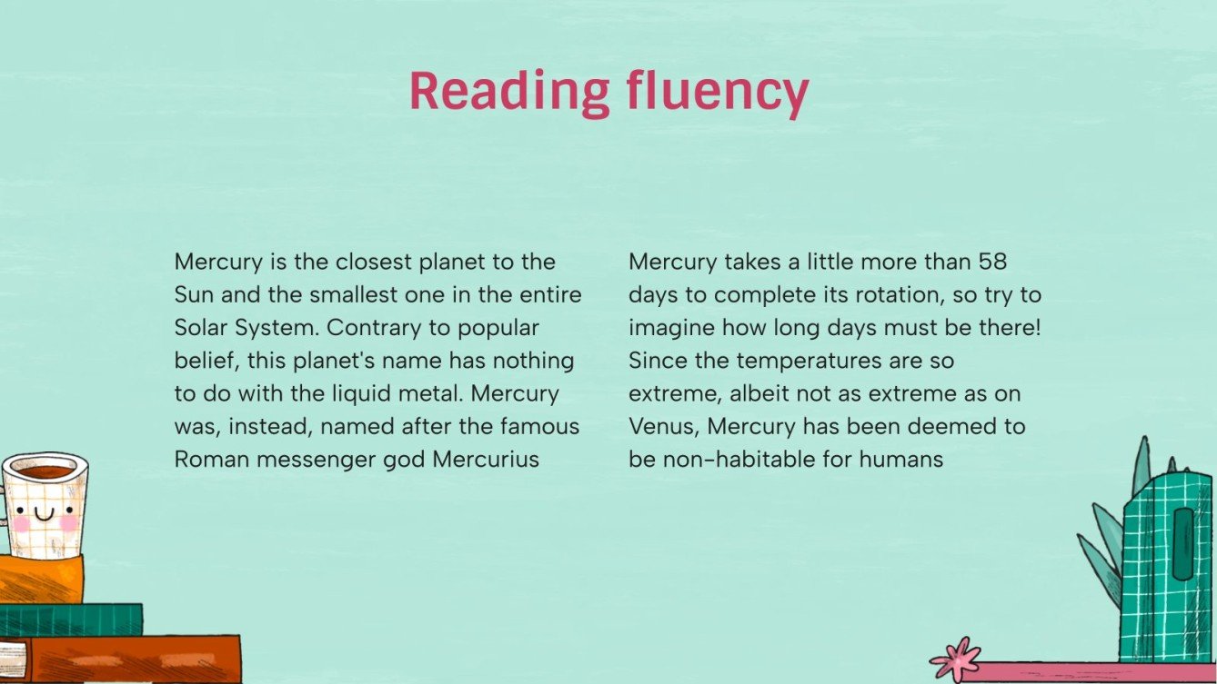 Reading Fluency and Comprehension Lesson 7th Grade