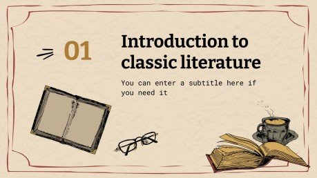 Classic Literature Aesthetic Theme | Google Slides y PPT