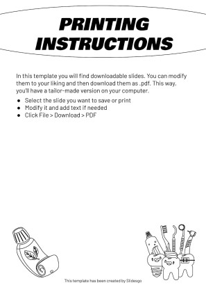 Plantilla de presentación Carteles informativos para clínicas dentales