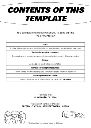 Plantilla de presentación Carteles informativos para clínicas dentales