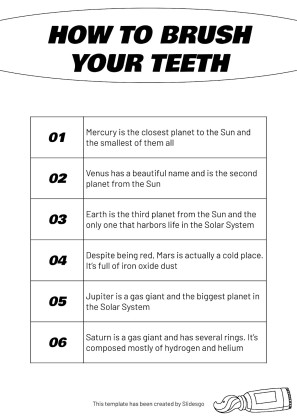 Plantilla de presentación Carteles informativos para clínicas dentales