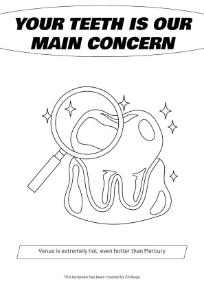 Plantilla de presentación Carteles informativos para clínicas dentales