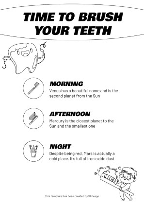 Plantilla de presentación Carteles informativos para clínicas dentales