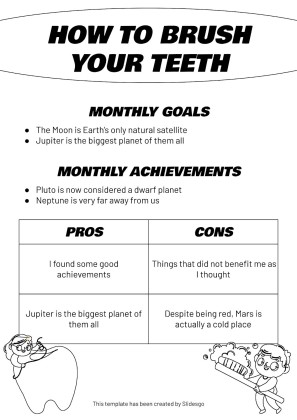 Plantilla de presentación Carteles informativos para clínicas dentales