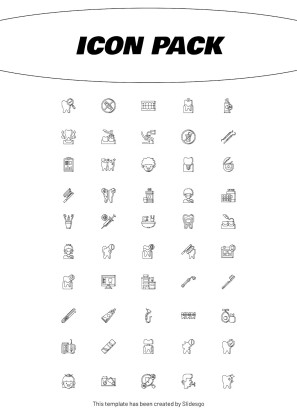 Plantilla de presentación Carteles informativos para clínicas dentales