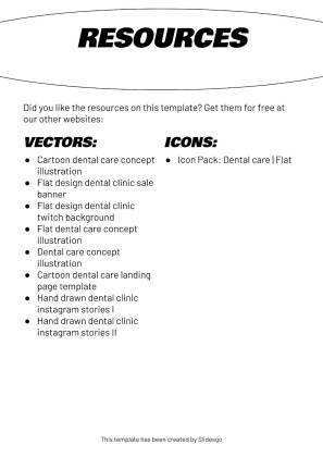 Plantilla de presentación Carteles informativos para clínicas dentales
