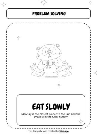 Druckbare Arbeitsblätter zur visuellen Unterstützung des Problemlösens für Pre-K Präsentationsvorlage