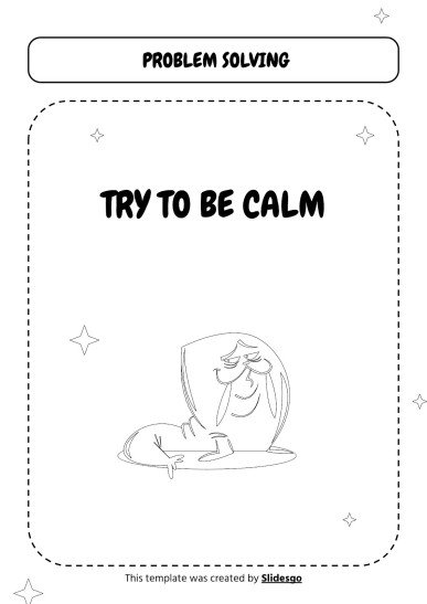 Druckbare Arbeitsblätter zur visuellen Unterstützung des Problemlösens für Pre-K Präsentationsvorlage