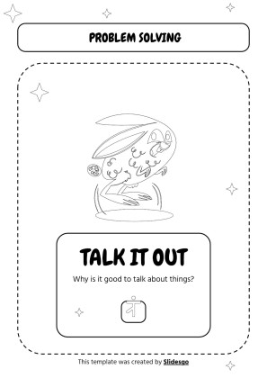 Druckbare Arbeitsblätter zur visuellen Unterstützung des Problemlösens für Pre-K Präsentationsvorlage