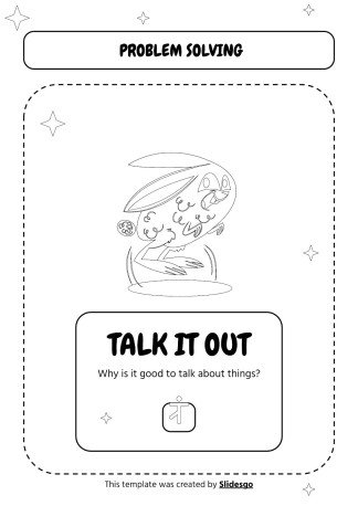Druckbare Arbeitsblätter zur visuellen Unterstützung des Problemlösens für Pre-K Präsentationsvorlage