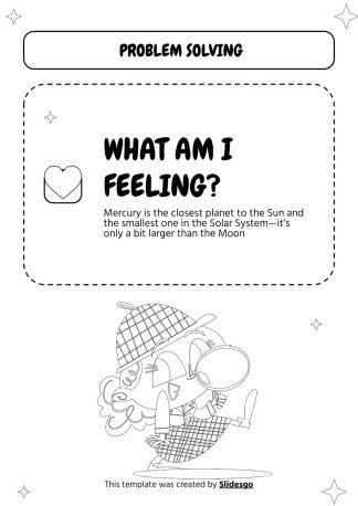 Druckbare Arbeitsblätter zur visuellen Unterstützung des Problemlösens für Pre-K Präsentationsvorlage