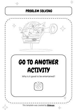 Druckbare Arbeitsblätter zur visuellen Unterstützung des Problemlösens für Pre-K Präsentationsvorlage