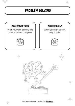 Druckbare Arbeitsblätter zur visuellen Unterstützung des Problemlösens für Pre-K Präsentationsvorlage