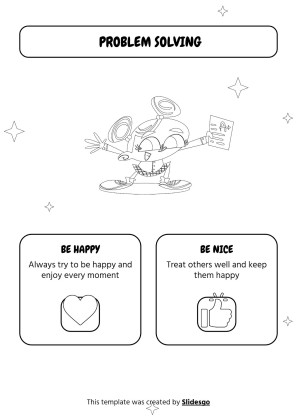 Druckbare Arbeitsblätter zur visuellen Unterstützung des Problemlösens für Pre-K Präsentationsvorlage