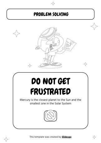 Druckbare Arbeitsblätter zur visuellen Unterstützung des Problemlösens für Pre-K Präsentationsvorlage