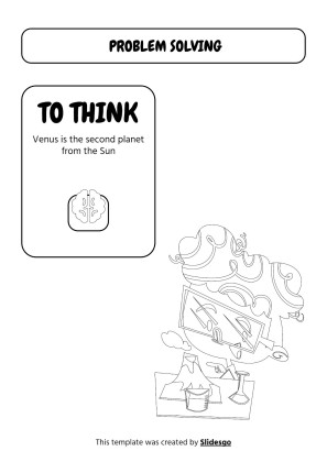 Druckbare Arbeitsblätter zur visuellen Unterstützung des Problemlösens für Pre-K Präsentationsvorlage