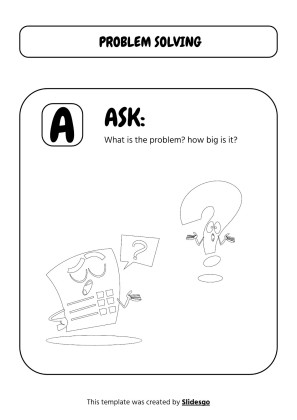 Druckbare Arbeitsblätter zur visuellen Unterstützung des Problemlösens für Pre-K Präsentationsvorlage