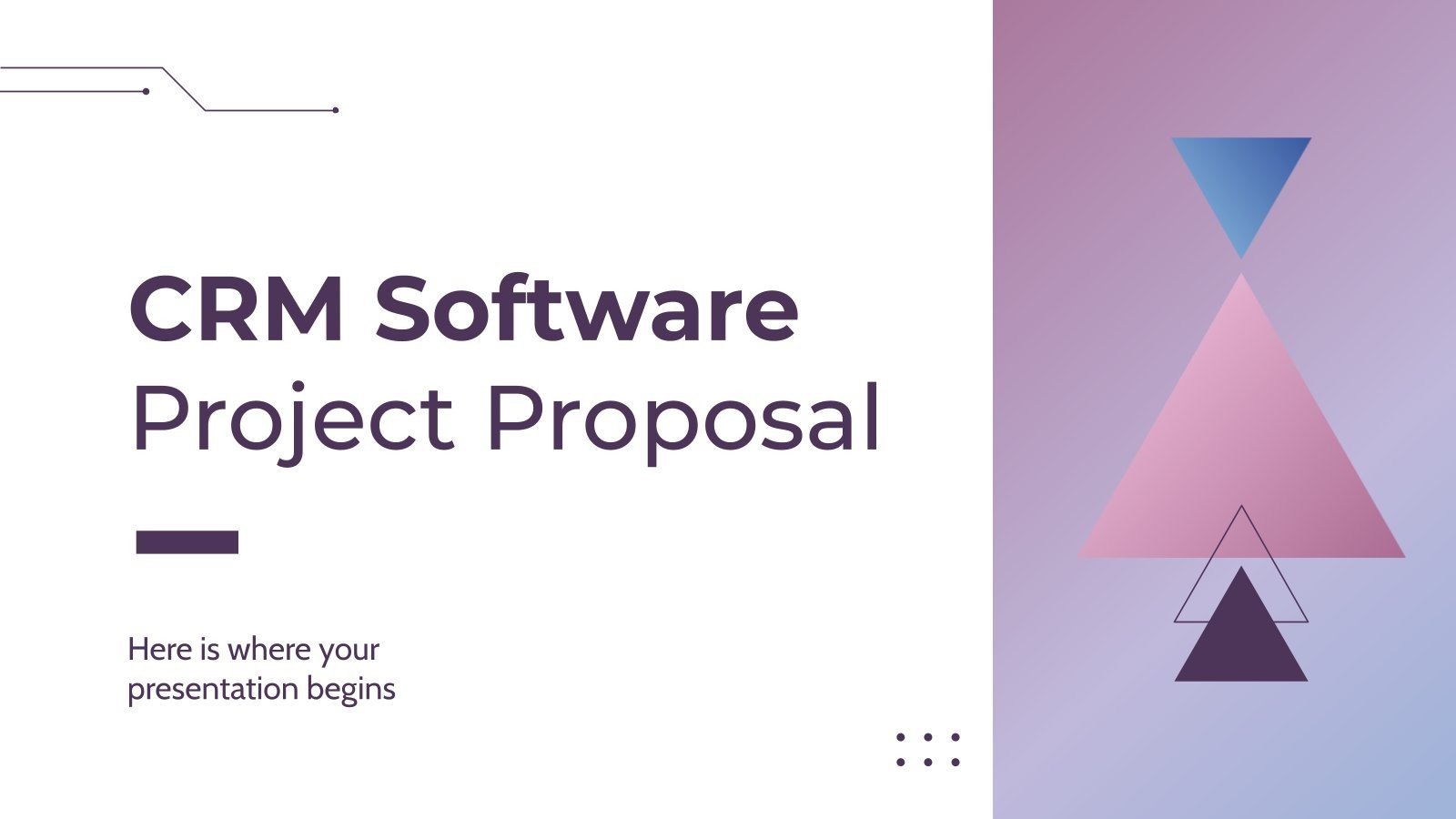 Proposition de projet de logiciel CRM Modèles de présentation