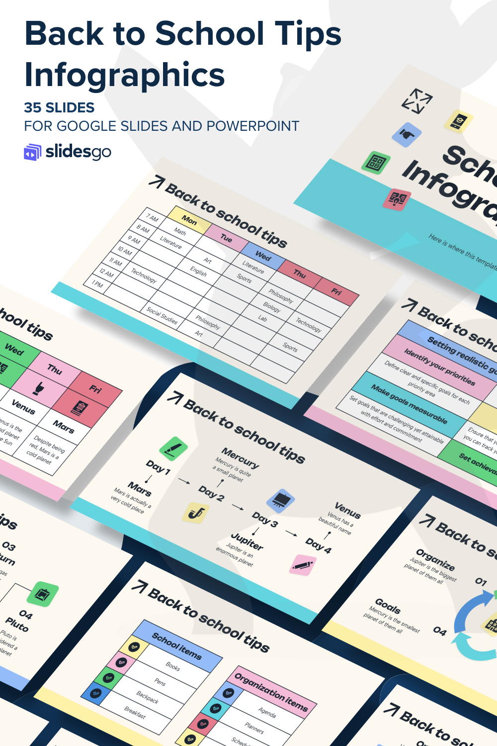 Back to School Tips Infographics | Google Slides & PPT