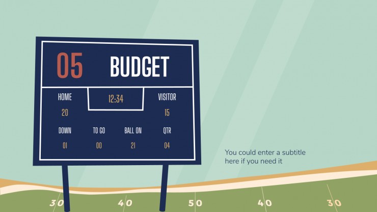 Super Bowl Marketing Campaign presentation template