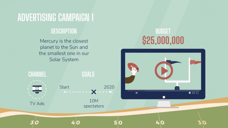 Super Bowl Marketing Campaign presentation template