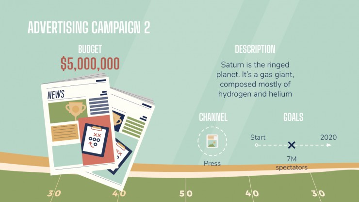 Super Bowl Marketing Campaign presentation template