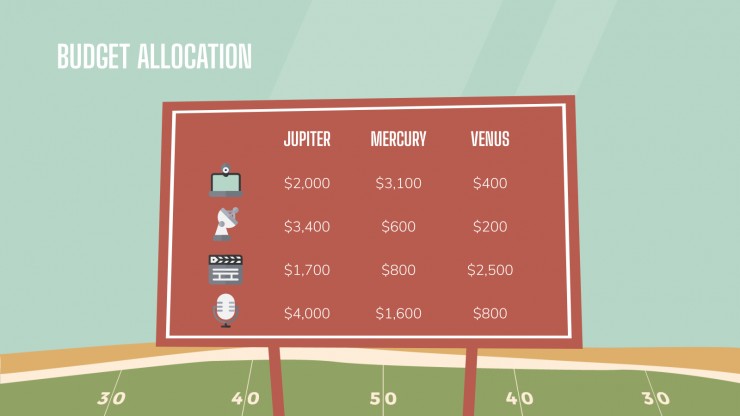 Super Bowl Marketing Campaign presentation template