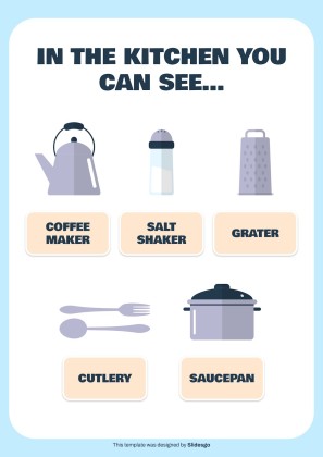 가정 어휘 프레젠테이션 템플릿