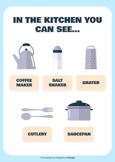 가정 어휘 프레젠테이션 템플릿