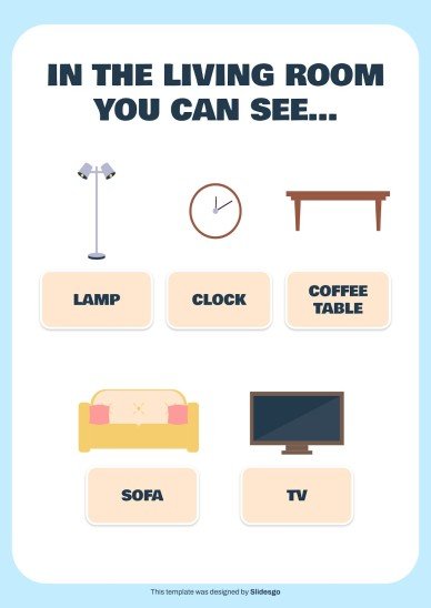 가정 어휘 프레젠테이션 템플릿