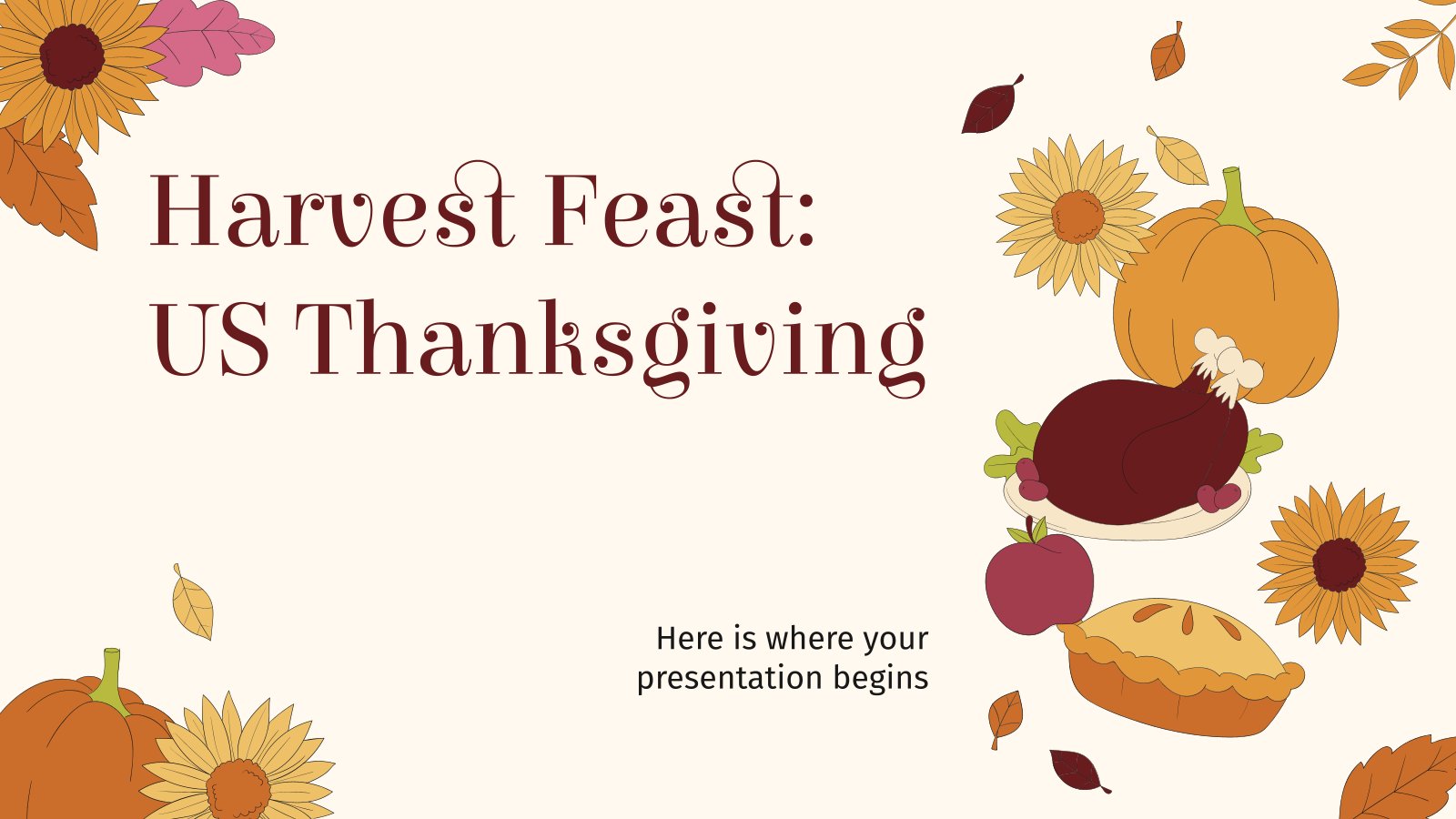 Harvest Feast: US Thanksgiving presentation template 