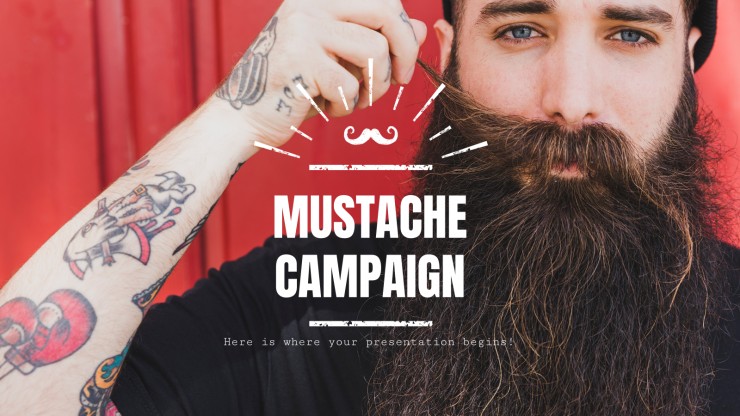 Mustache Campaign presentation template