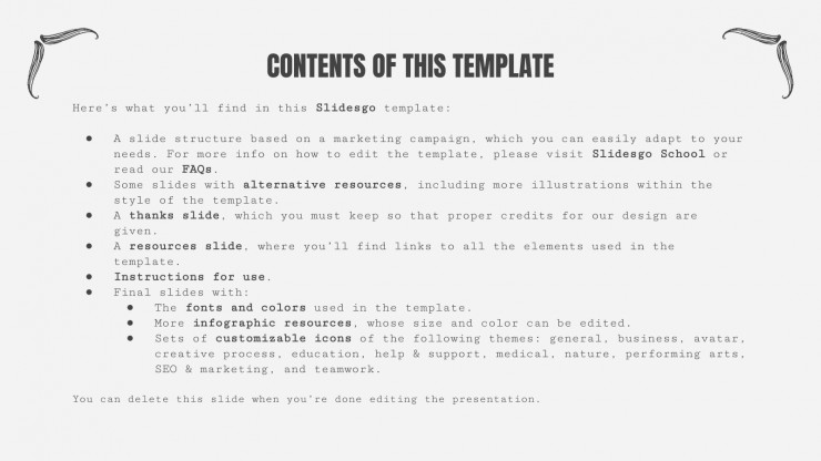 Mustache Campaign presentation template