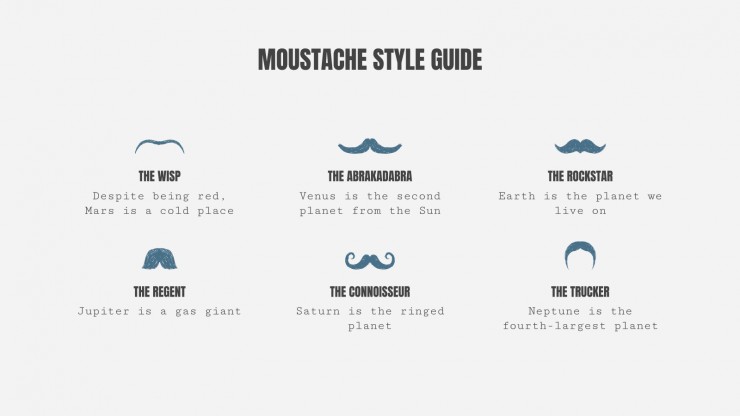 Mustache Campaign presentation template