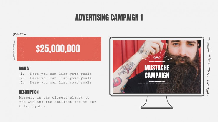 Mustache Campaign presentation template