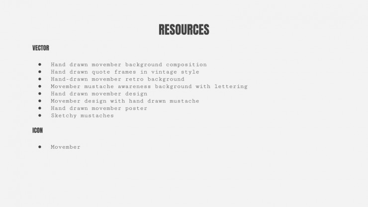 Mustache Campaign presentation template